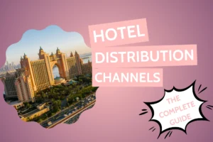 Visual representation of hotel distribution channels, highlighting platforms and guidance