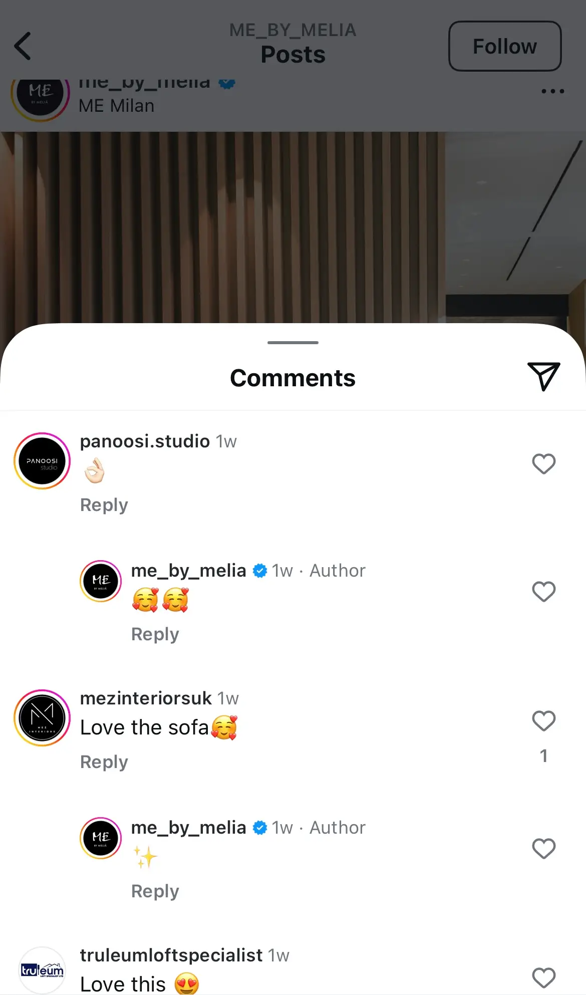 An Instagram comments section highlighting a key best practice for hotels: engaging with your audience.