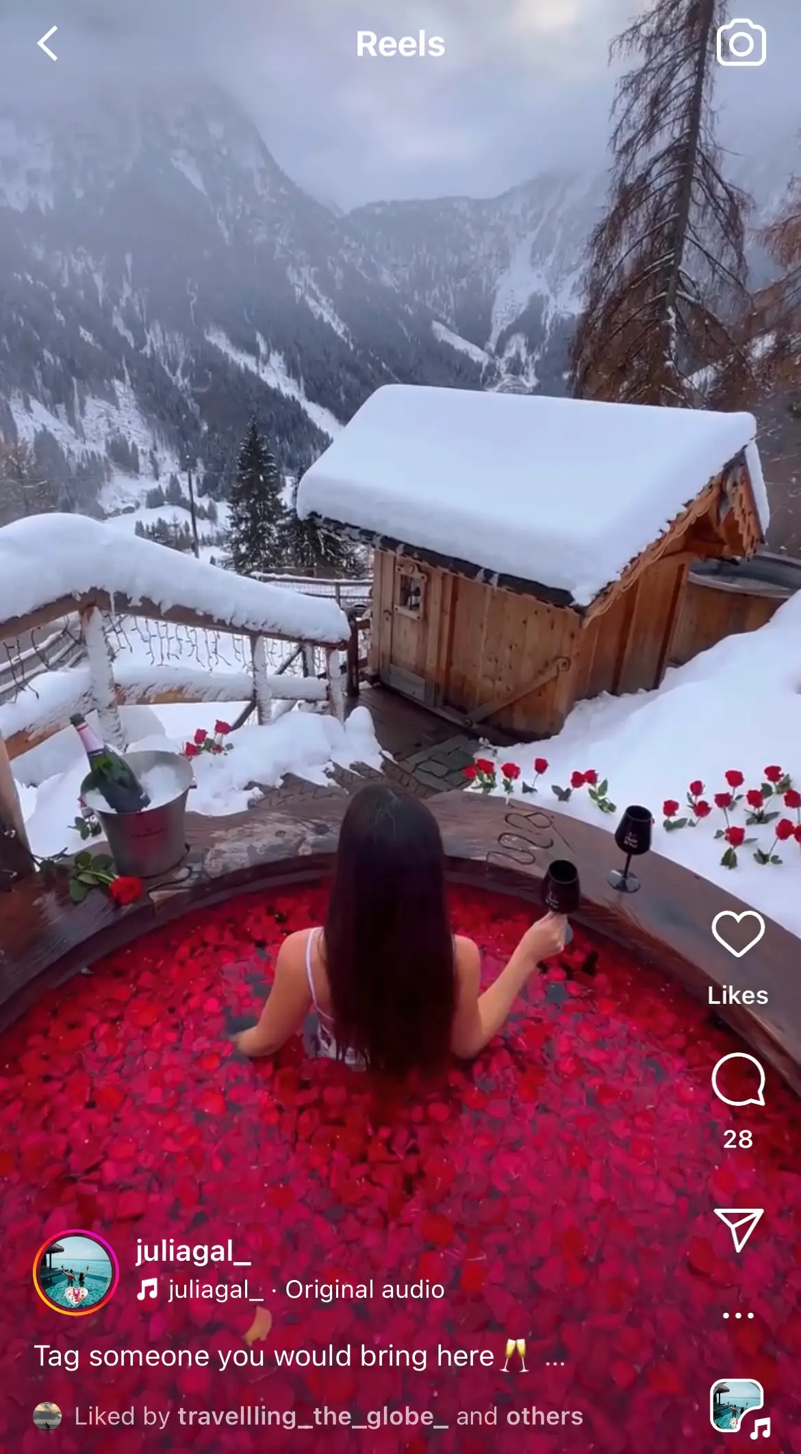 An image highlighting an Instagram post idea for hotels: influencer and travel blogger collaboration.