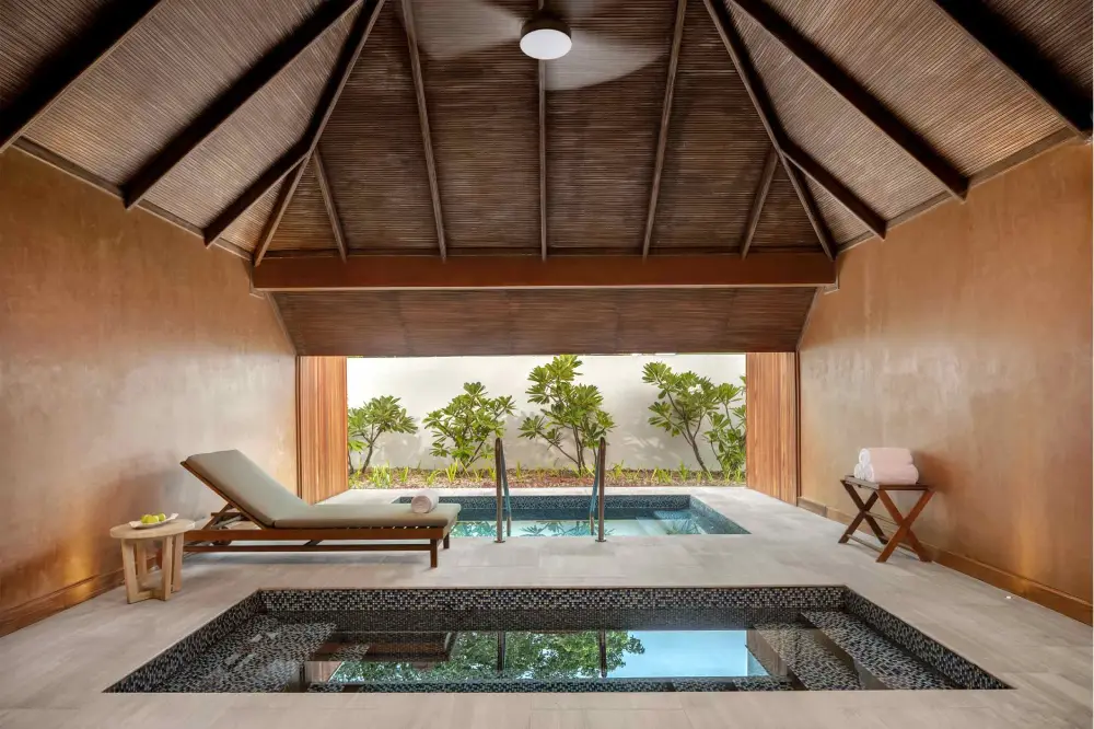 Six Senses Kanuhura, Spa resorts in Maldives, featuring elegant architecture and tranquil surroundings, perfect for relaxation and rejuvenation.