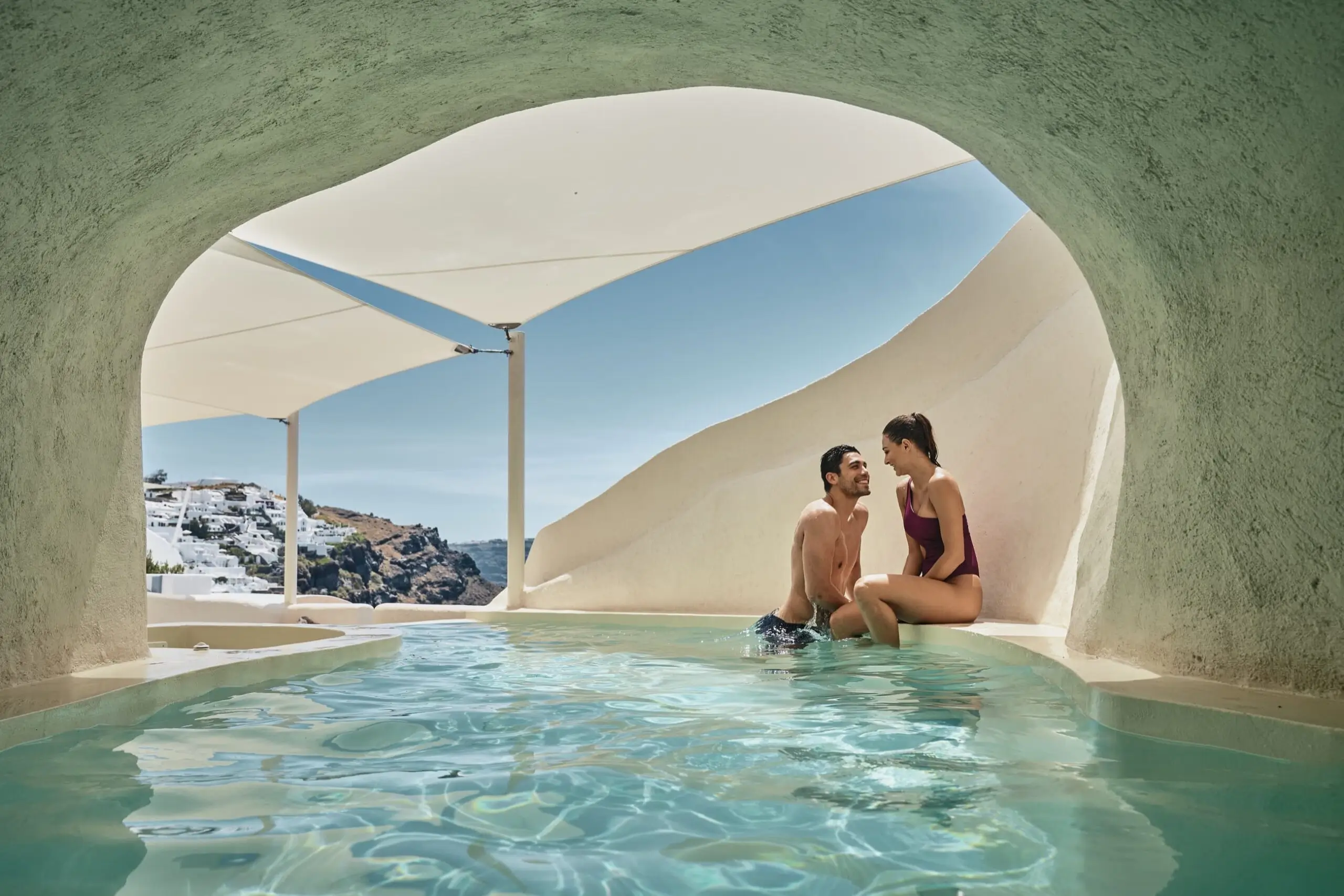 romantic hotels in Santorini mystique collection three