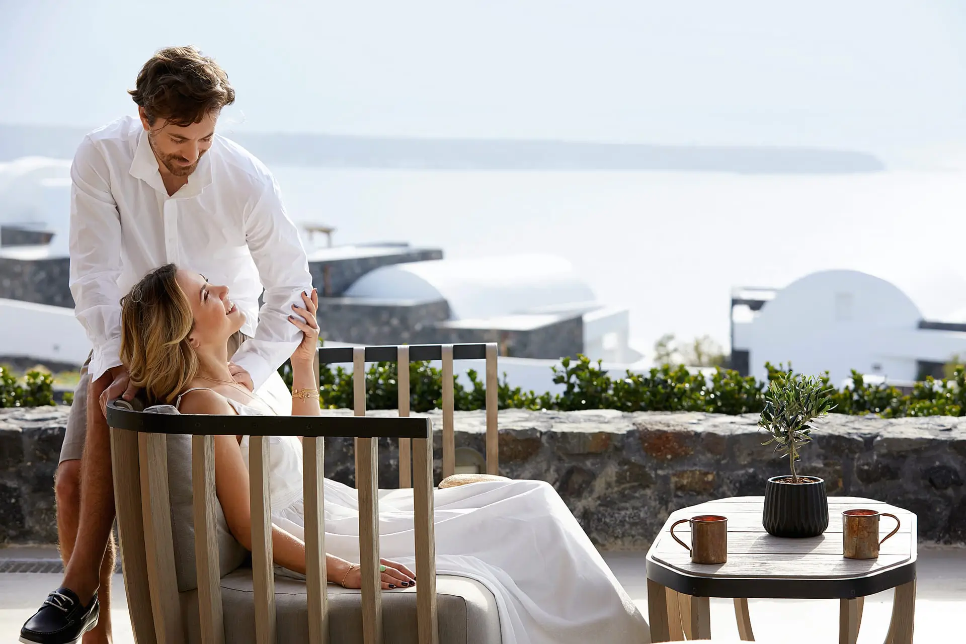 romantic hotels in Santorini santo pure oia suites one